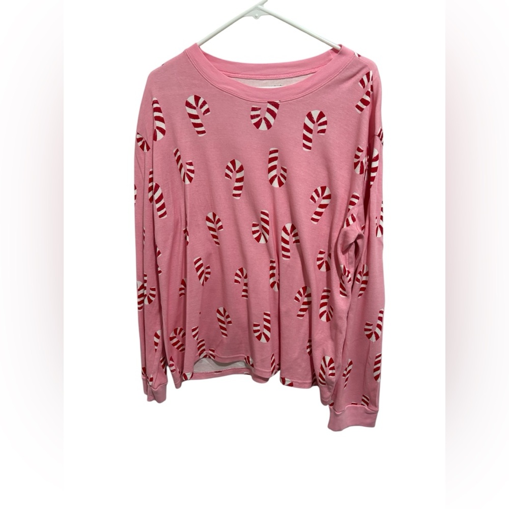 Carter's Candy Cane Cream and Pink Sweater